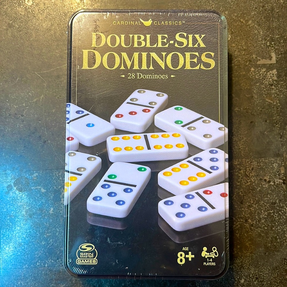 Double 6️⃣ Dominos Set in Storage Tin, for Families and Kids Ages 8 & up.